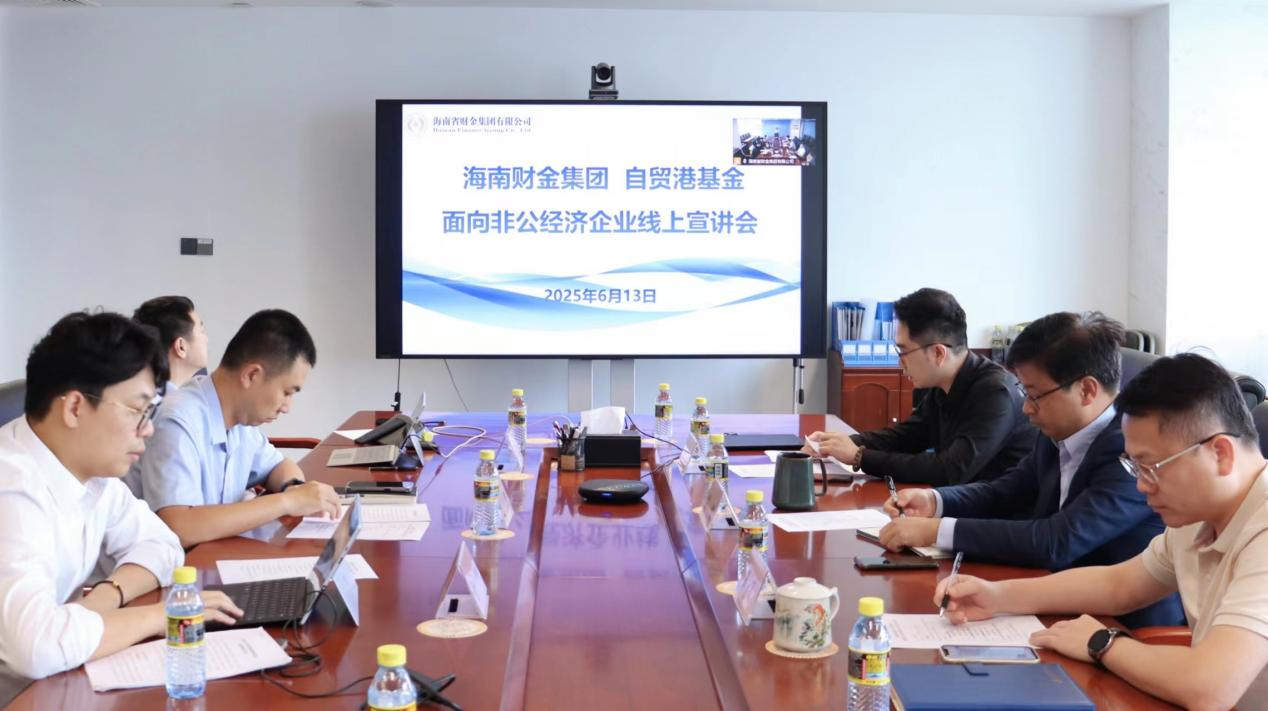 海南财金集团举行民营经济企业投资政策线上宣讲会